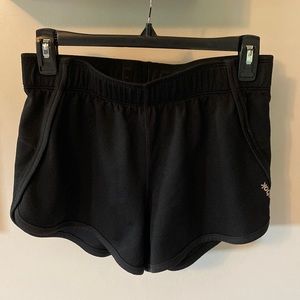 Black athletic shorts
